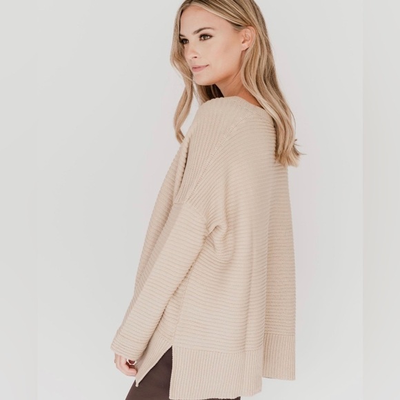 Twigg and Feather Isabelle Poncho Sweater - Canadian Made - Picture 2 of 9